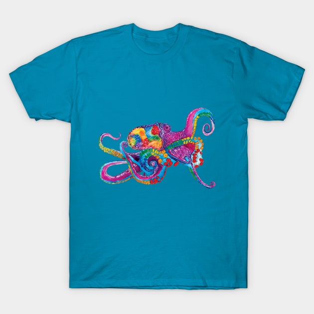 Rainbow Octopus T-Shirt by mpflies2